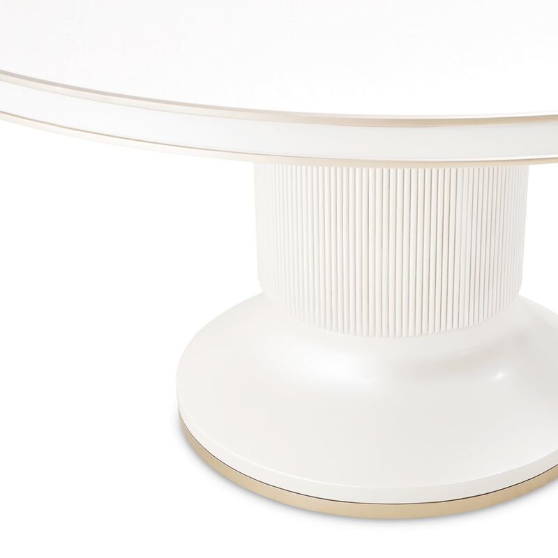 Michael Amini La Marisia Round Dining Table - Creamy Pearl