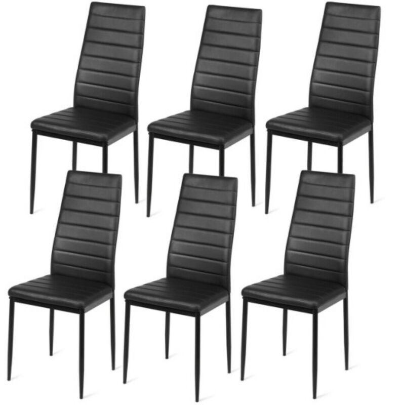 Set of 2 or 6 High Back Dining Chairs-Set of 6 image number 0