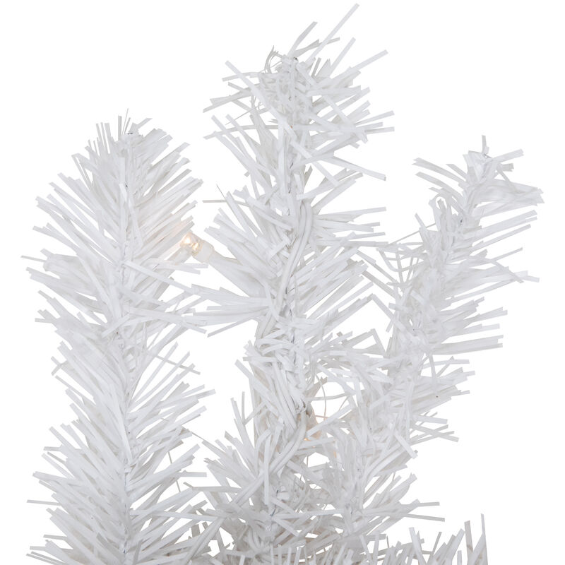 9' x 10" Pre-Lit LED White Artificial Christmas Garland - Multi Lights