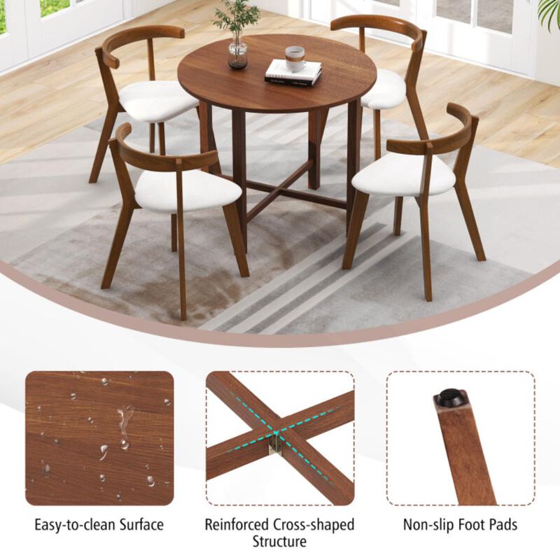 Hivvago Dual Drop Leaf Dining Table for Small Spaces