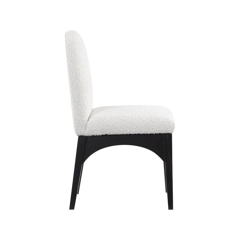 Meridian Furniture Waldorf Cream Boucle Fabric Dining Chair