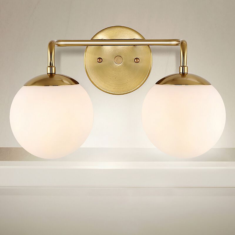 Louis Parisian Globe Metal/Frosted Glass Modern Contemporary LED Vanity Light