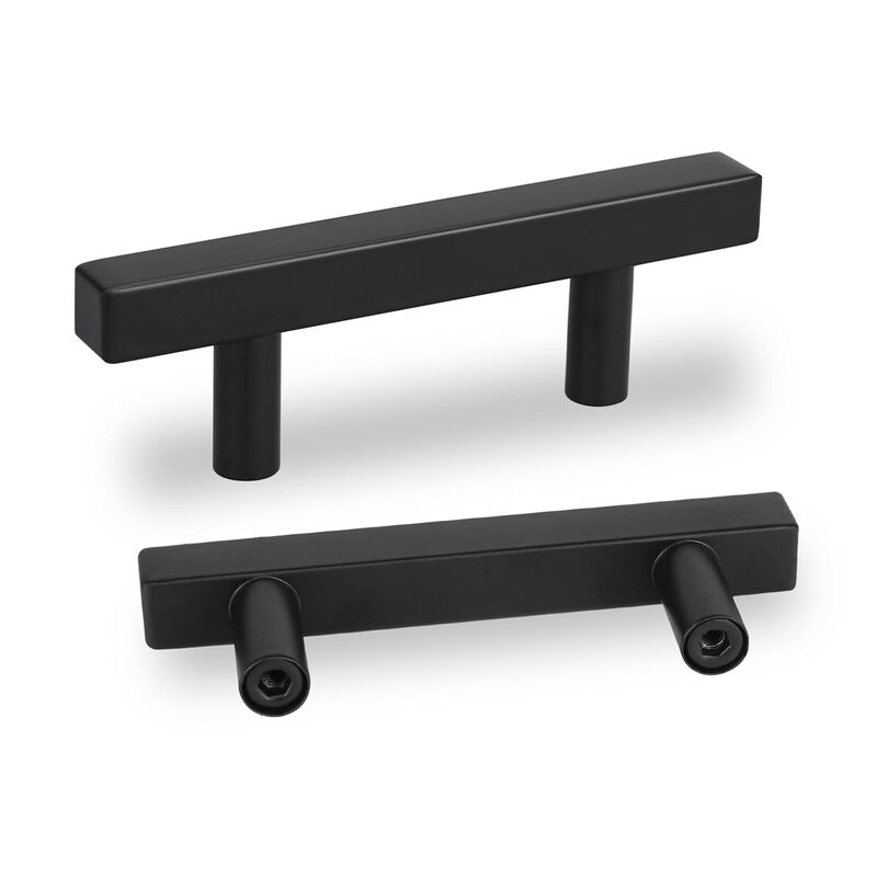Peaha Black Cabinet Pulls 3 Inch Black Drawer Pulls 5 Pack PHJ22BK Drawer Pulls 3 Inch Bar Pulls for Cabinets Black Cabinet Hard