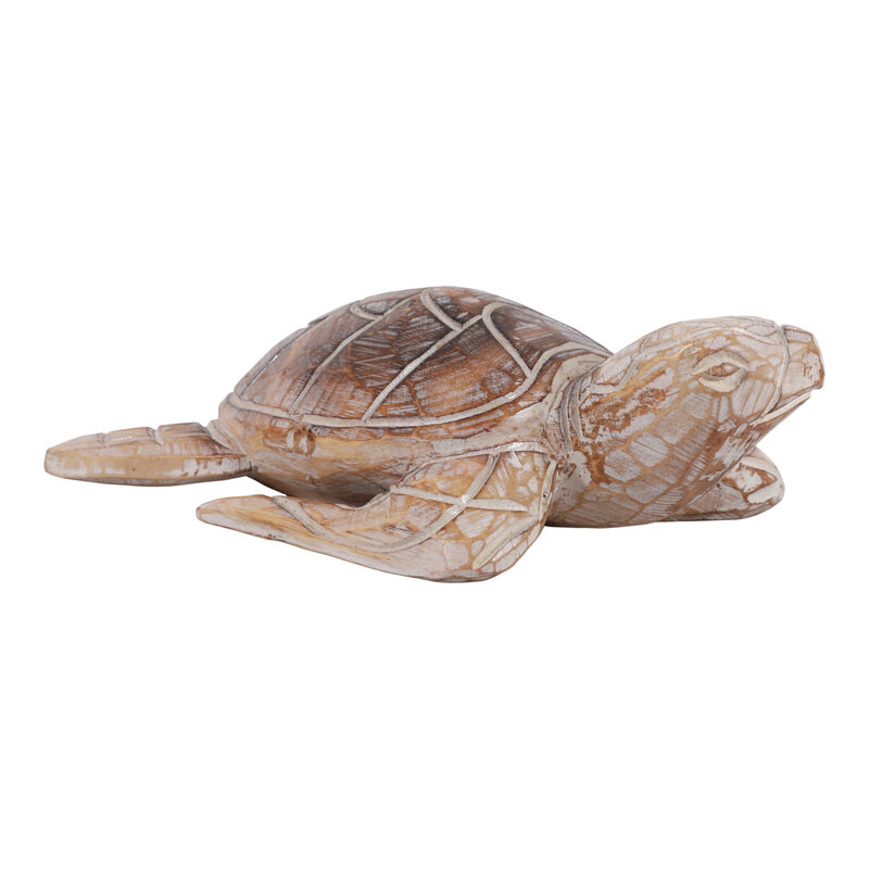 12x8" Alibizia Wood Turtle image number 0