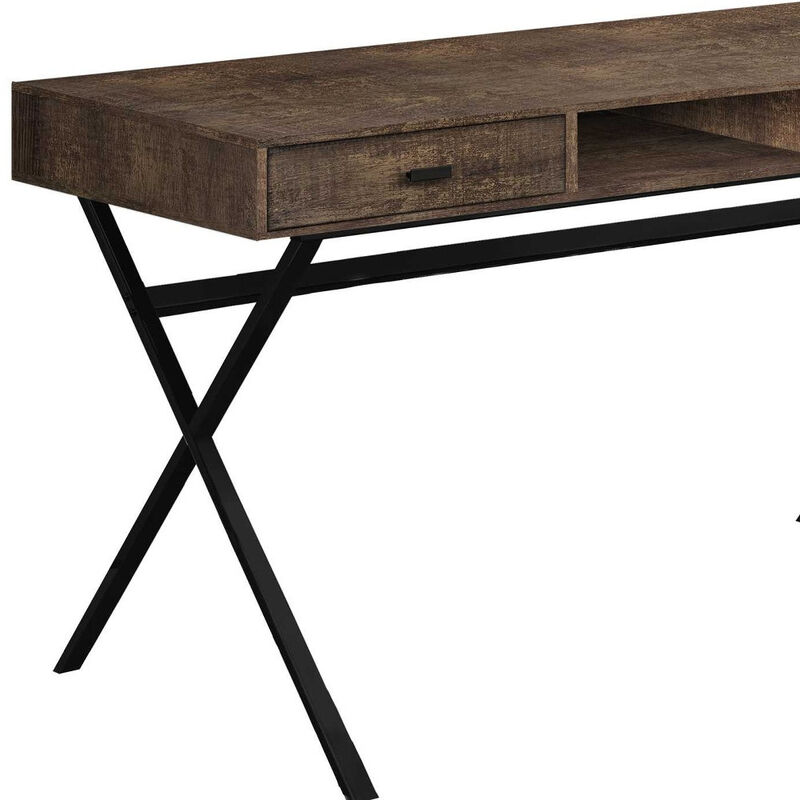 Wooden Computer Desk with Dual Storage Drawers &ndash; Study & Office Table