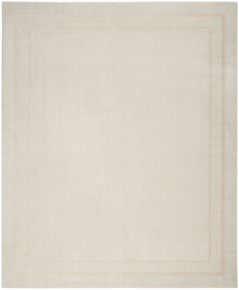 HomeRoots 9' X 12' Ivory And Gold Indoor Outdoor Area Rug image number 2