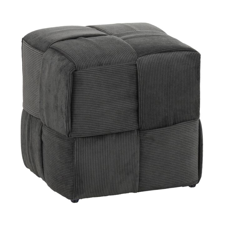 Zorn Square Corduroy Ottoman Foot Rest