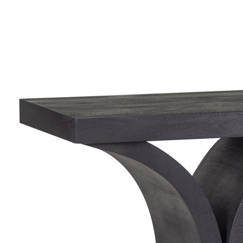 Porter Designs Brockton Solid Mango Wood Console Table, Black image number 1