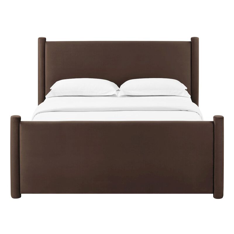 Rael Performance Velvet King Platform Bed image number 5