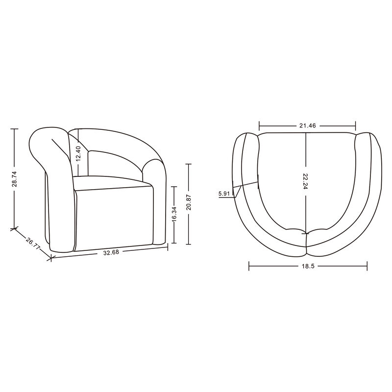 Darian Gray Accent Chairs (Set of 2)