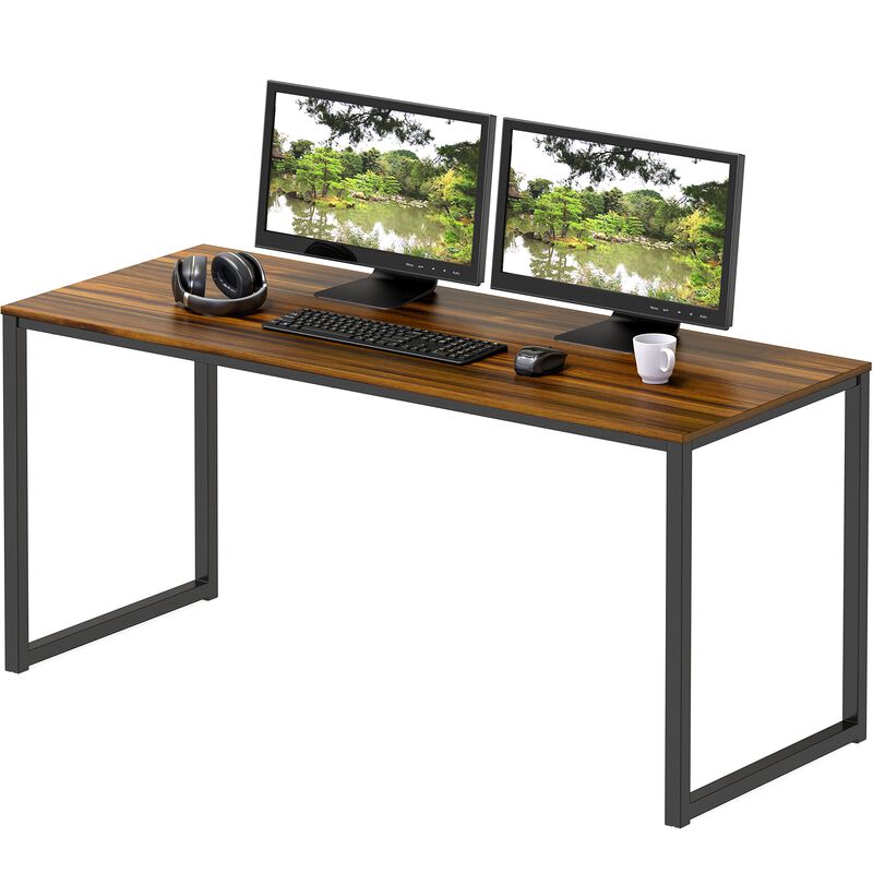 SHW Home Office 48-Inch Computer Desk, 24 Deep, Walnut