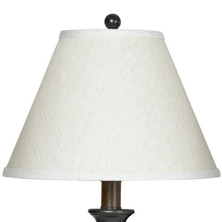 Metal Frame Dual Wall Lamps with Fabric Conical Shade