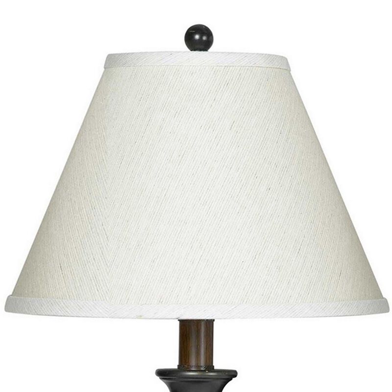 Metal Frame Dual Wall Lamps with Fabric Conical Shade image number 2