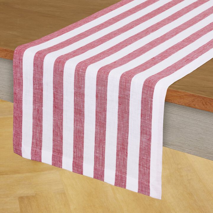 Linen Table Runner - Sorrento Stripe