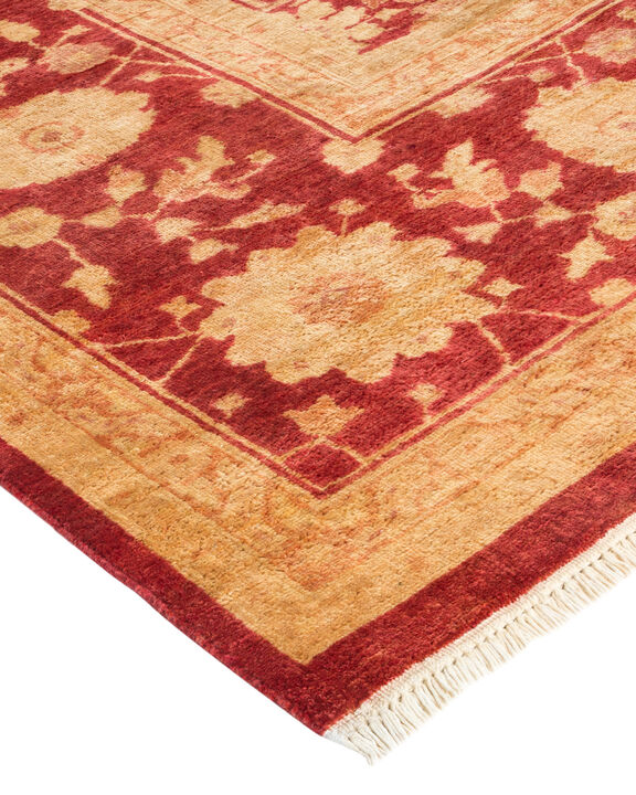Eclectic, One-of-a-Kind Hand-Knotted Area Rug  - Red, 9' 1" x 15' 4"
