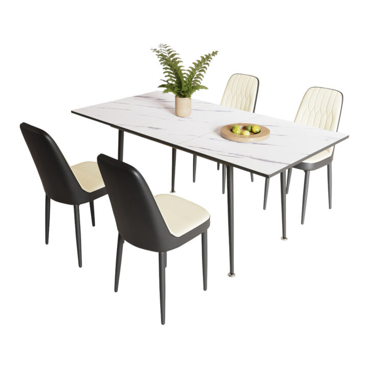 Modern dining table set - Stylish design for home dining room or kitchen