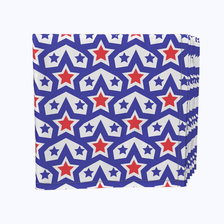 Fabric Textile Products, Inc. Napkin Set, 100% Polyester, Set of 4, Stars in Stars Inception