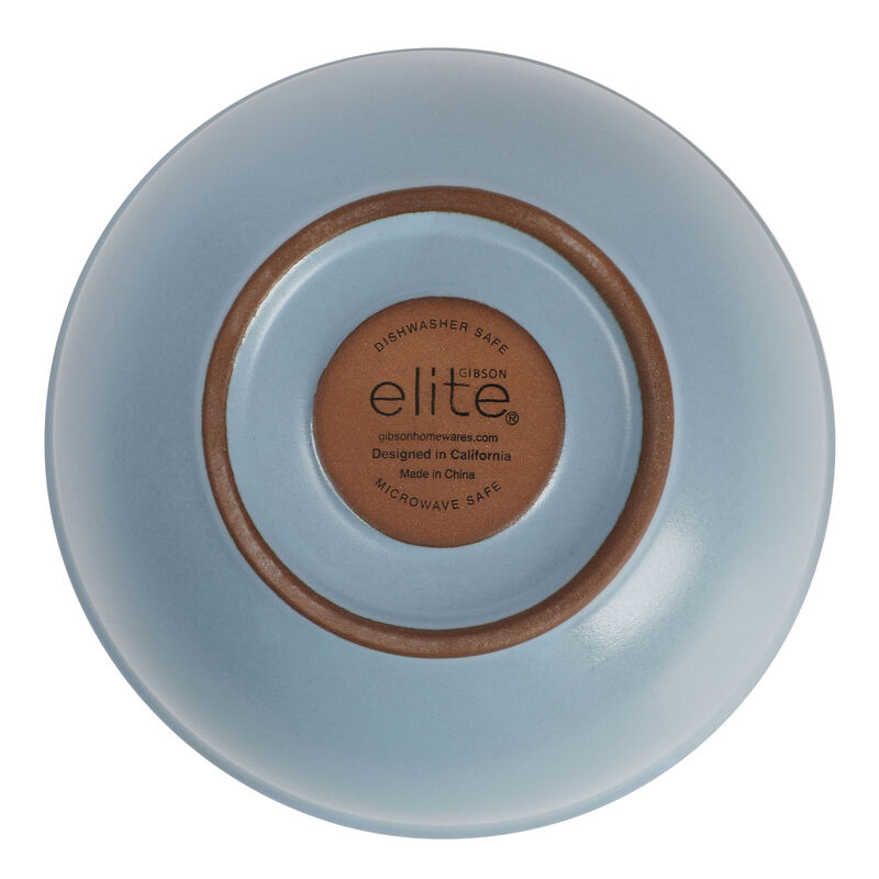 Gibson Elite Dumont 4 Piece Terracota Bowl Set in Light Blue