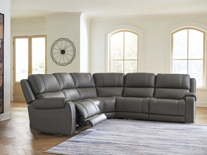5Z-Harrenhurst 5-Piece Power Reclining Sectional image number 1