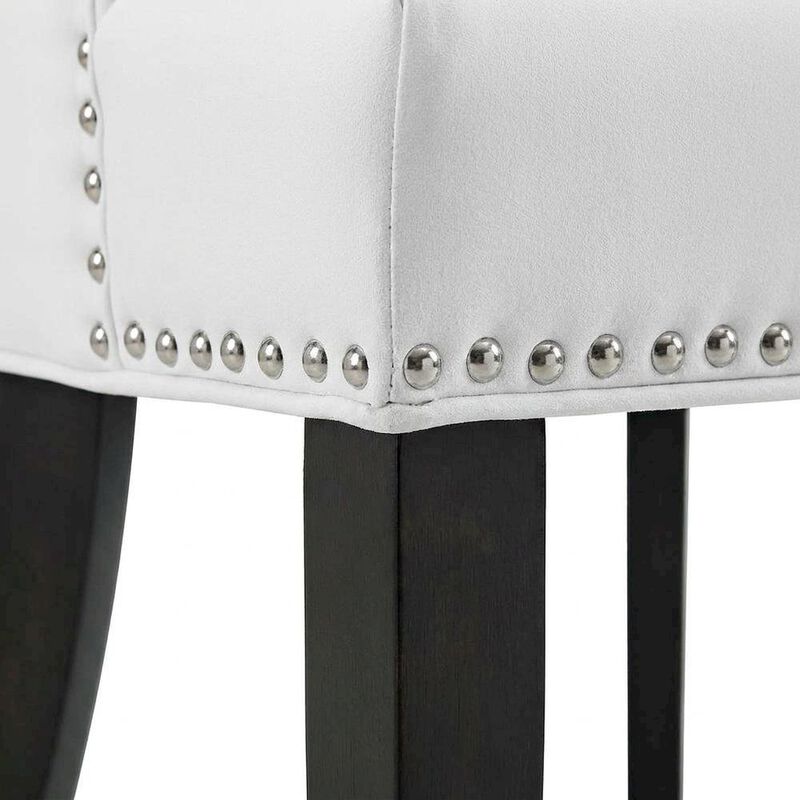 Vegan Leather Upholstered Dining Chair for Kitchen or Dining Room, Tan image number 7