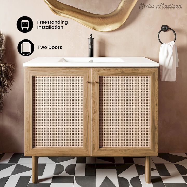 Classe 36" Freestanding Bathroom Vanity with Sink Top