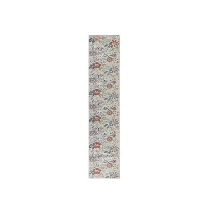 Floral Power Loom Area Rug
