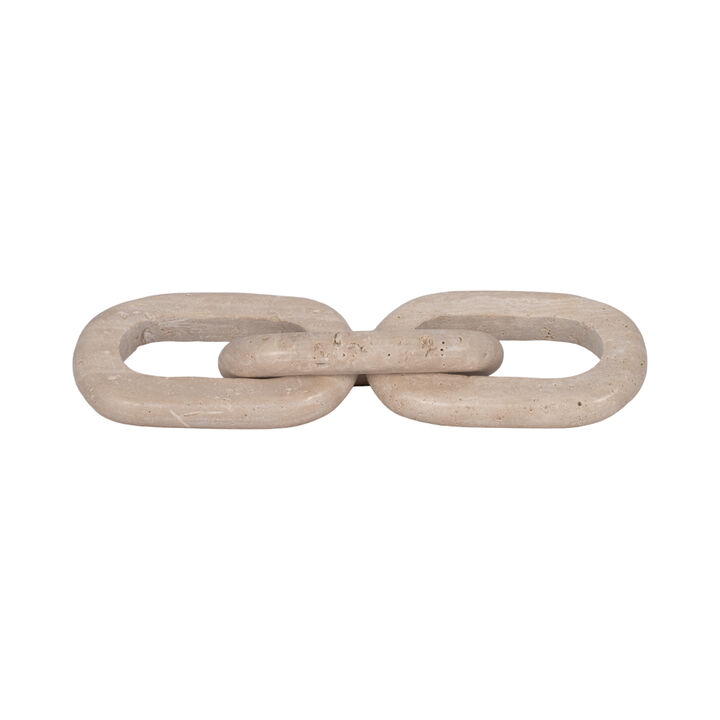 Travertine 3 Link Chain Decor
