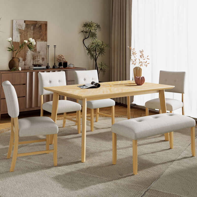 Merax Wooden Dining Chairs Set of 4