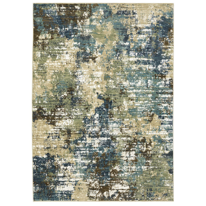HomeRoots Abstract Area Rug