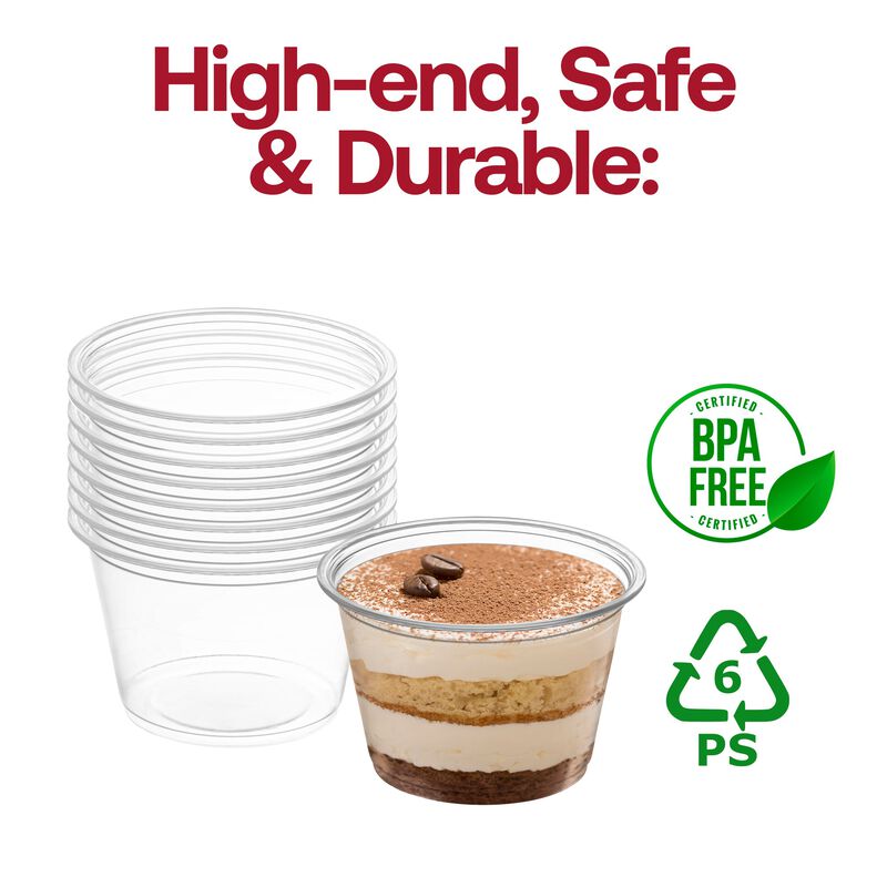 1 oz. Clear Plastic Souffle Cups (2500 Cups) image number 4