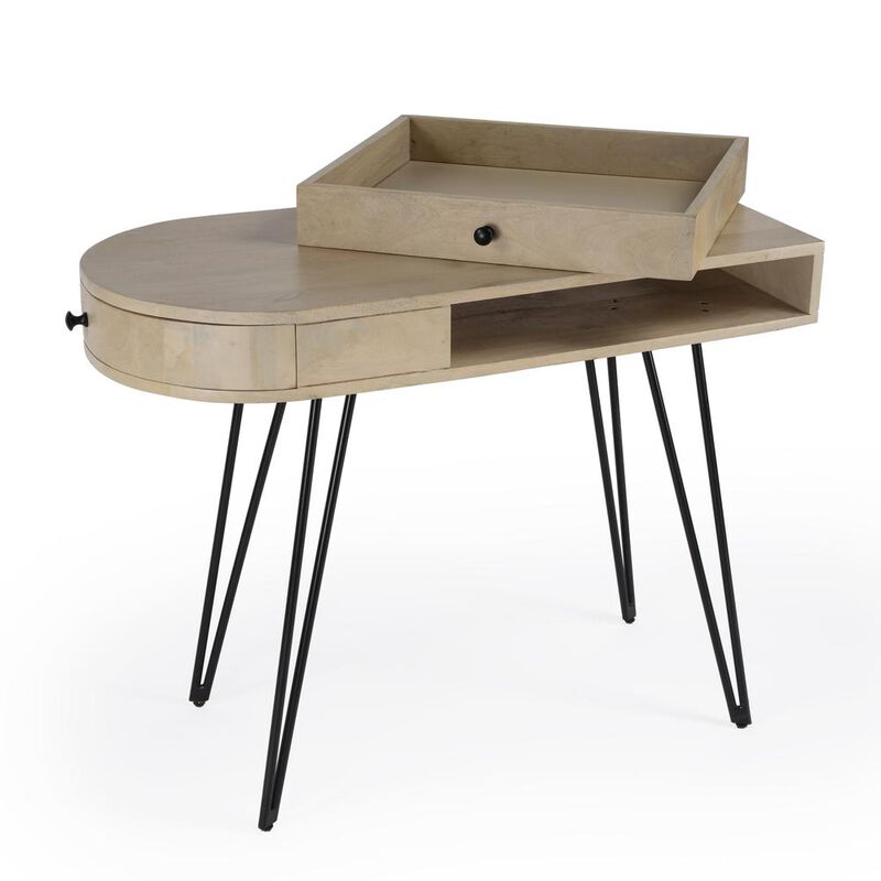 Butler Specialty Sebastopol Reversible 2 Drawer Writing Desk, Natural image number 4