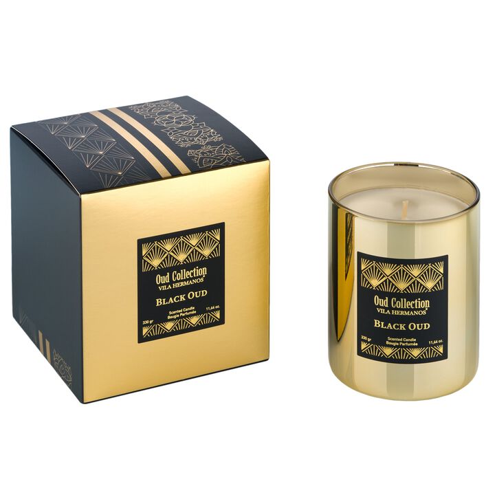 Candle in Jar OUD COLLECTION Black Oud Gold Jar 330gr