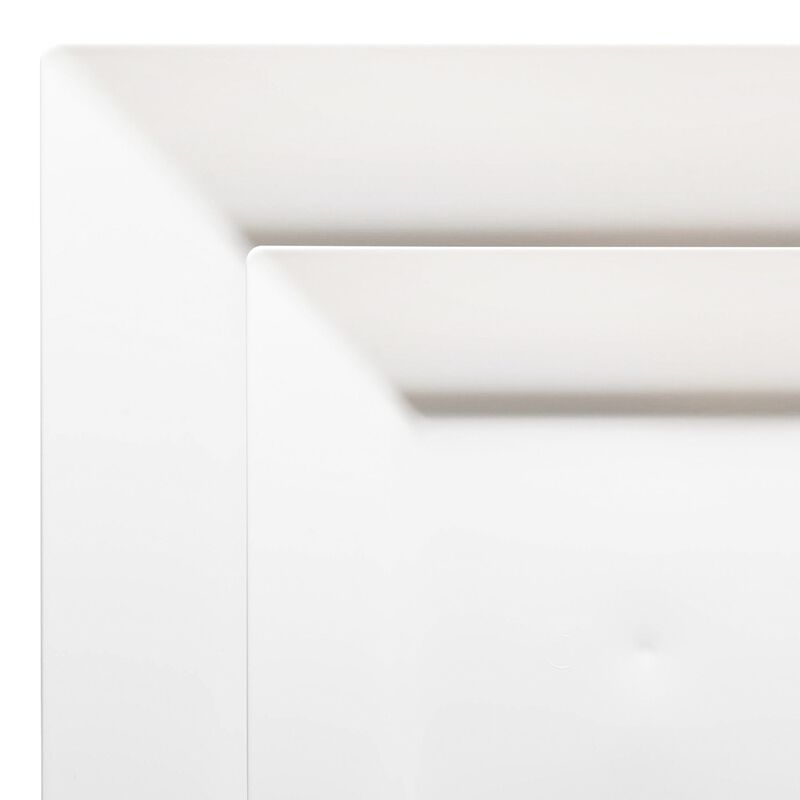 White Square Plastic Plates Dinnerware Value Set (40 Sets) image number 9