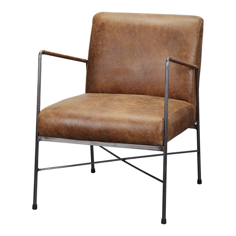 Belen Kox Dagwood Leather Arm Chair (Brown), Belen Kox