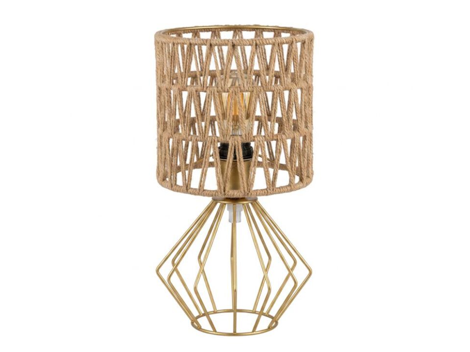 Farmhouse Modern Boho Rattan Lamp Shades Set Of 2 For Living Room Bedroom Gold