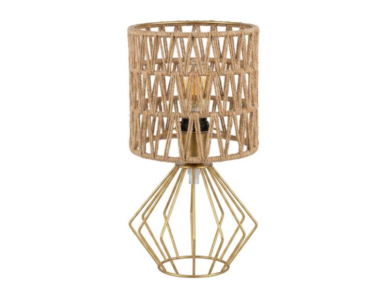 Farmhouse Modern Boho Rattan Lamp Shades Set Of 2 For Living Room Bedroom Gold image number 0