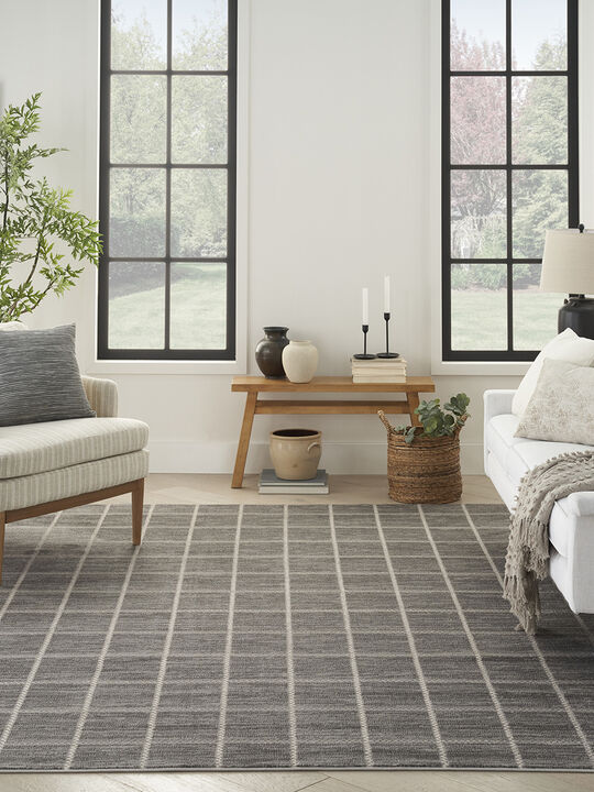 Serenity Home SRH05 Gray/Ivory 9' x 12' Rug