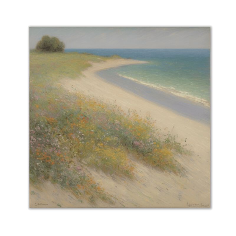 AAW Beach Coastline Scenery Ready to Hang Canvas