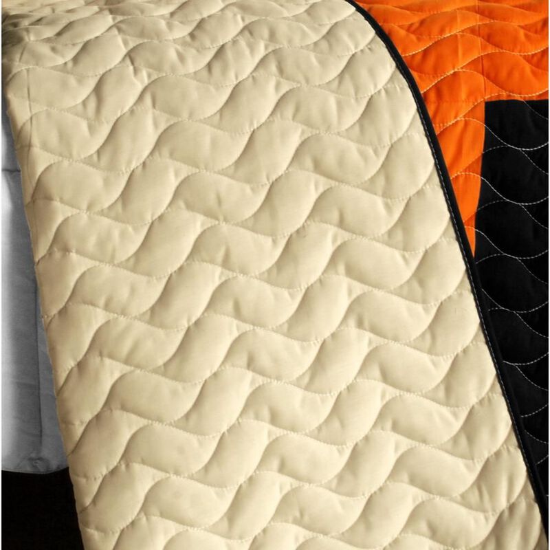Jungle Exploration Quilted Patchwork Quilt Set 3PC Queen Size Cozy Bedding image number 2