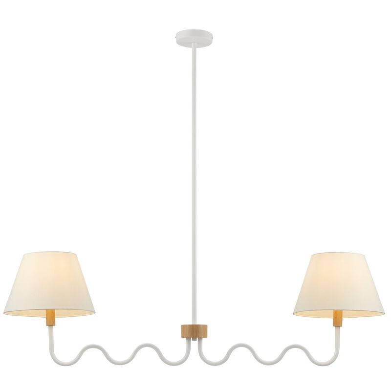 Sunlit Squiggle 2-Arm Pendant Light image number 7