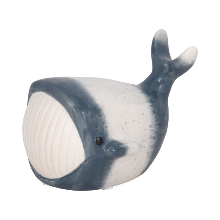 6" Blue Whale Decor