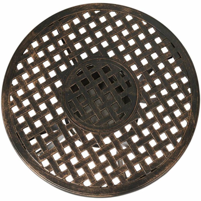 Hivvago 3 Pieces Outdoor Set Patio Bistro with Attached Removable Ice Bucket