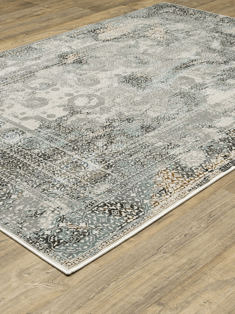 Gemini 5'3" x 7'6" Grey Rug image number 2