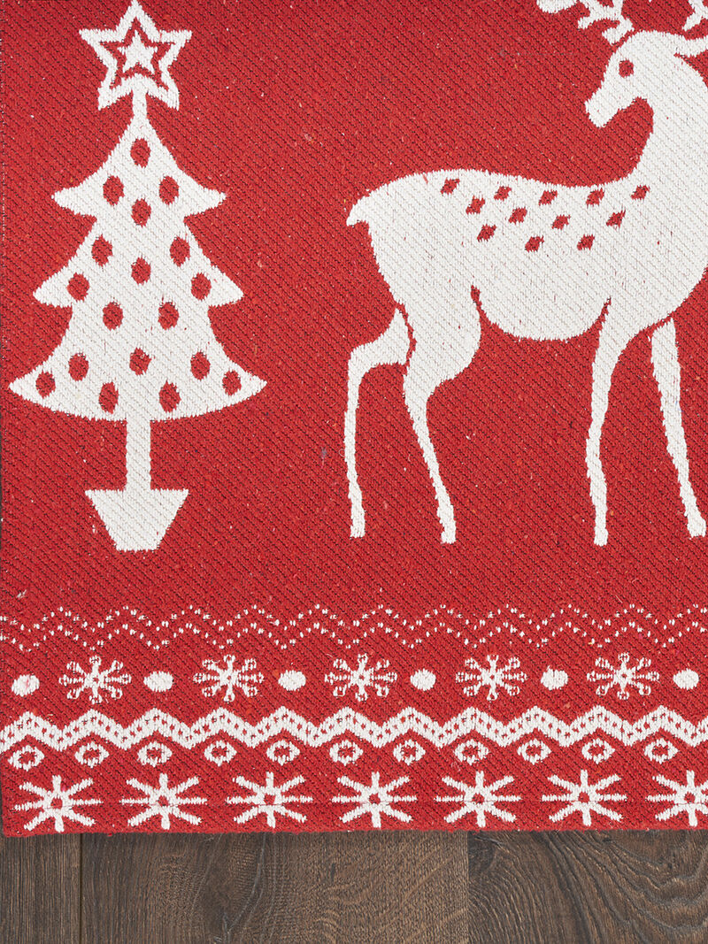 Tybee TYB12 Red/Ivory 2' x 3' Rug image number 2