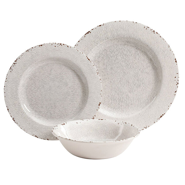 Studio California Melamine Mauna 12 Piece Dinnerware Set