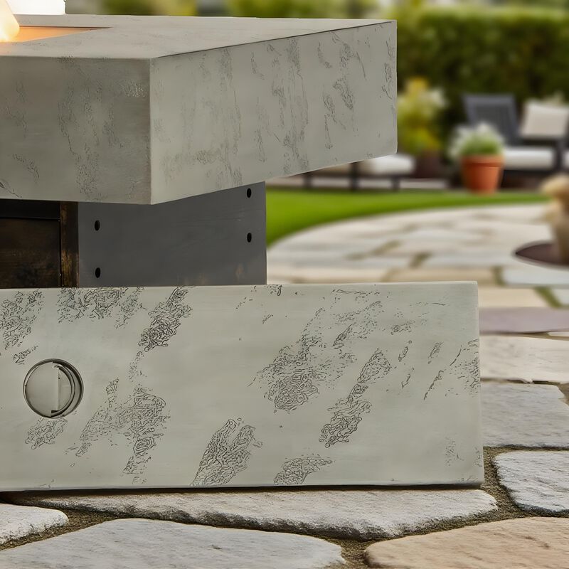 Tabletop Propane Fire Pits, 56 x 23 in, 50,000 BTU outdoor firepit table, Suitable for Outdoor, Patio, Balcony, three height options image number 5