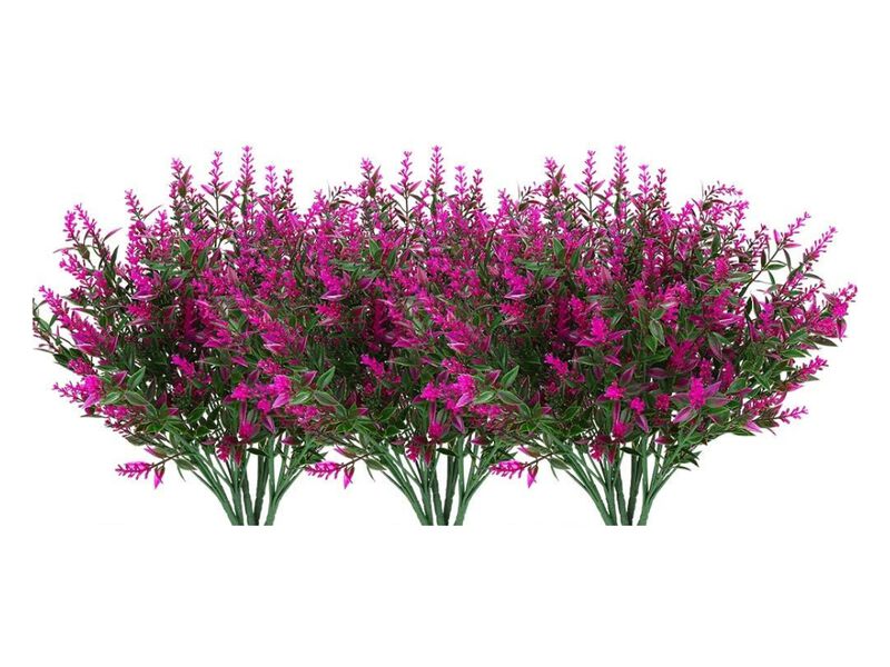 24 Bundle Lavender Artificial Hanging Flowers UV Resistant Outdoor Window Box image number 0
