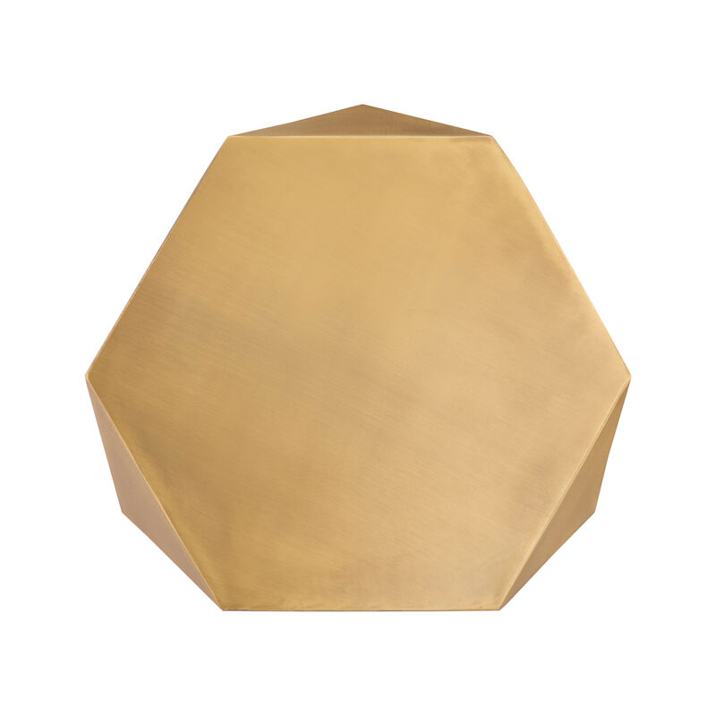 Marovenne Gold Hexagon End Table image number 3
