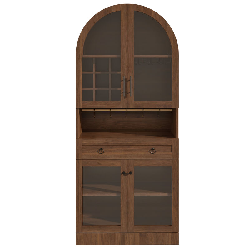 Bunnas Tall Arched Bar Cabinet image number 0