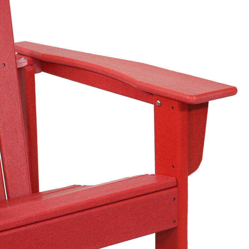 Sunnydaze Upright HDPE Raised Outdoor Adirondack Chair